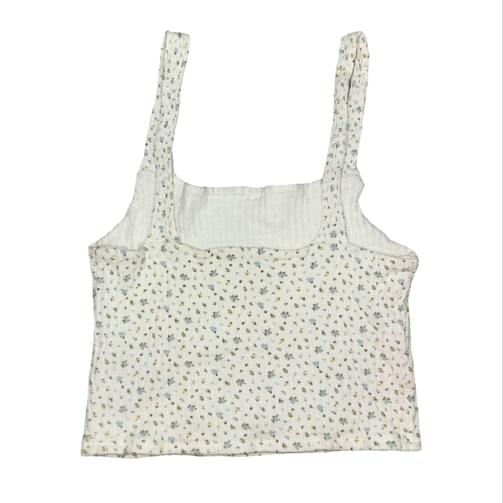 American Eagle size small tank top crop top floral design - Picture 5 of 6